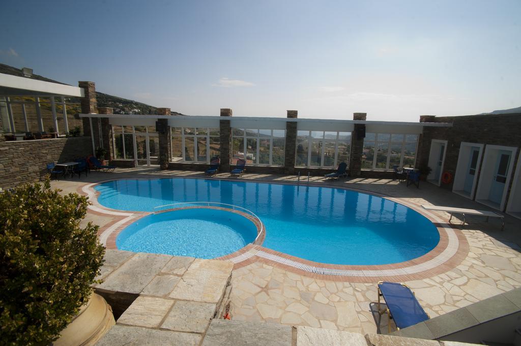 Aiolos Hotel Andros Ménites Exterior foto