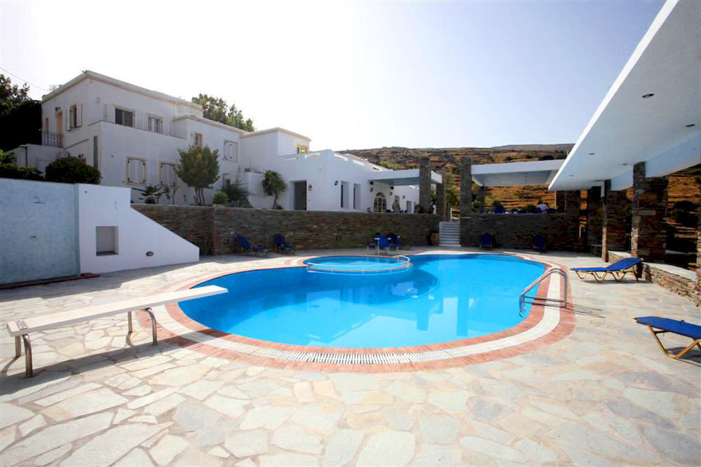 Aiolos Hotel Andros Ménites Exterior foto
